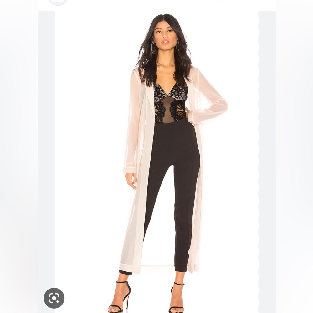 Chrissy Teigen x Revolve Muse Duster in White Sand